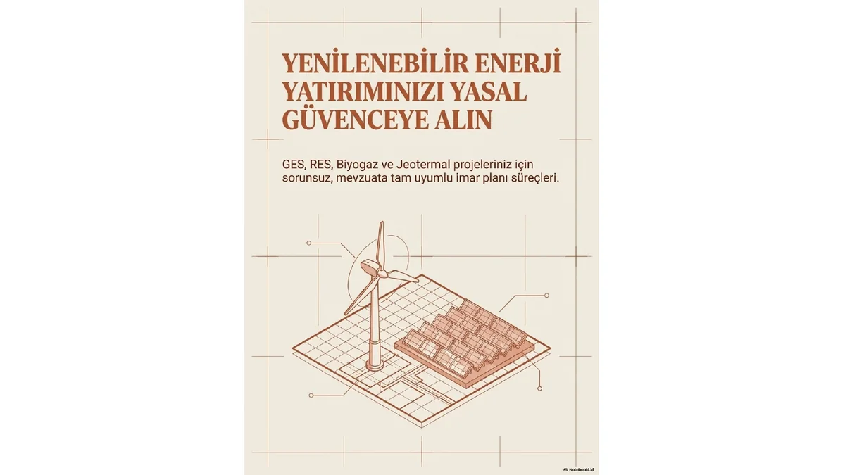 Yenilenebilir enerji yatırımlarında planlama yol haritası sunumundan örnek çalışma