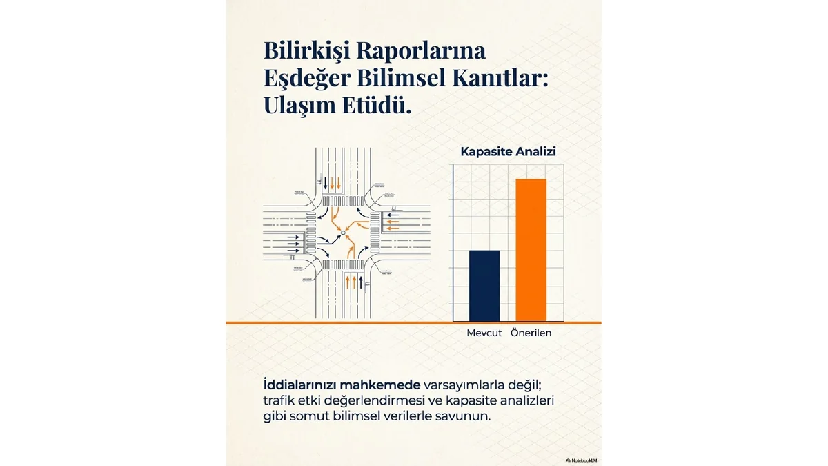 Bilirkişi raporlamasına bilimsel kanıt yaklaşımı görseli